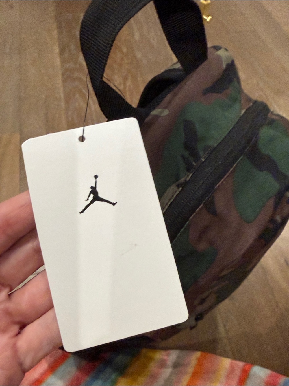 Jordan Camo Backpack with Red Jumpman Watter Bottle Picket and Pencil Bag - Picture 6 of 10